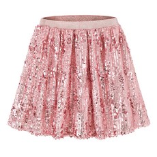LOlanta 여아용 스팽글 치마 주니어 반짝이 밴딩 스커트 무대공연복
