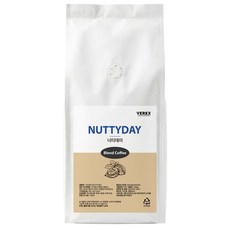베렉스커피 너티데이 산미없는 고소한 견과류 블렌드 원두커피, 1개, 1kg, 홀빈(분쇄안함)