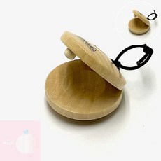 PH 유아악기장난감 나무악기 원목악기 캐스터네츠 1개