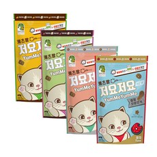 캐츠랑 저요저요 고양이 보양간식 4종 콤보 60g, 닭고기, 양고기, 연어, 참치, 5세트