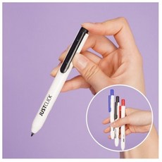 똑딱이 네임펜 3color, 검정, 2개