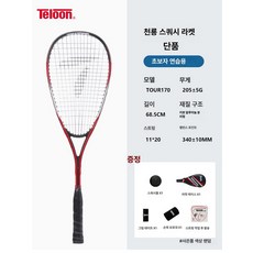 스쿼시라켓추천 스쿼시라켓 레슨용 초보용 초보자용 레드, 1개, 초급자 카본 알루미늄 분리형 TOUR170, 기본 모델명/품번