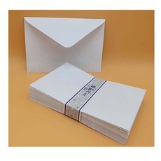3000 화이트 가로봉투 50매(115mmX165mm)/청첩장 엽서봉투