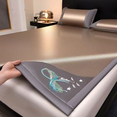 日本TUTOGO涼蓆 天然藤席 涼感床墊 單人雙人加大涼席 涼席天然植物纖維 適合裸睡 可折疊, 單人加大蓆（無枕套）, 咖色