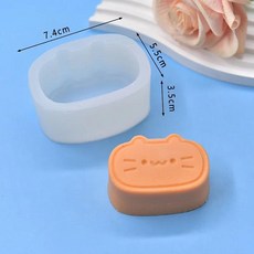 하트 모양 실리콘 양초 몰드 DIY 수제 향기 나는 양초 몰드 에폭시 송진 석고 양초 만들기 케이크 몰드 2, 01 Heart 2pcs, 1개