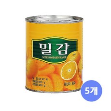 삼양사 밀감 통조림, 850g, 5개