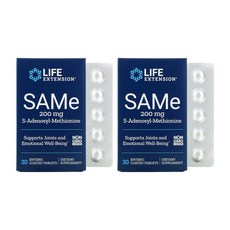 라이프익스텐션 SAMe S-아데노실 메티오닌 200mg 30정, 2개