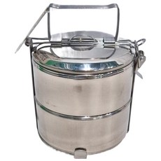 C&C 正304艾美飯層 2層 Set 14cm不鏽鋼便當盒, 銀色, 1個