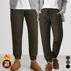 턴키 빅사이즈 (26-44인치까지) 남여공용 겨울 방한 기모 패딩 밴딩 조거바지