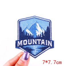 UFO 자수 패치 마운틴 캠핑 의류에 대한 패치에 철 열 접착 버섯 바느질 스티커, PE7030CT