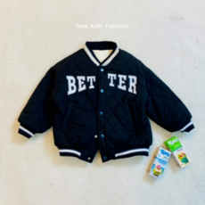 주니어 키즈 봄 가을 남아 여아 기모 경량 패딩 야구점퍼