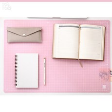 롱스팜 윈스타 A1 반투명핑크 컷팅판 데스크매트