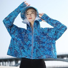women's UPF50+ 冰絲防曬衣 騎行防曬服 可拆卸帽檐