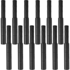 골프 샤프트 익스텐션 블랙 클럽 연장 로드 탄소 섬유 익스텐더 스틱 퍼터 부품용 12개 113677
