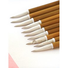 汶采 兼毫毛筆，國畫/書法/水彩用筆，10支組, 詳見包裝