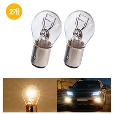 ProTap 1157 브레이크등 더블 전구 자동차검사 더블 백색 12V 27/8W 테일 램프, 2개, 28mm 2개, 28mm