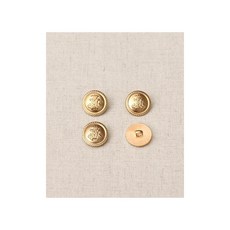 퀼트스타 바로크 금장단추_18mm, 1세트, 골드