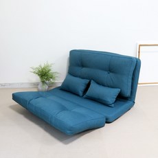 벤스 2인 리클라이너 좌식 소파베드 학생 자취방 1인가구 원룸 인테리어, 블루