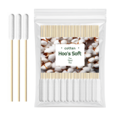 후스소프트 위생검사적합제품 단단한 대왕면봉 다용도 굵은 부케 두피 스케일링 두꺼운 봉 솜방망이 왕면봉, 1세트, 50개입