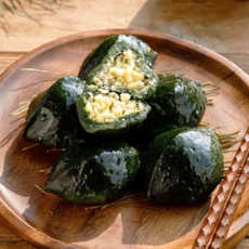 [수제 전통떡] 국내산 쌀로 만든 모시송편 (녹두앙금) 추석 명절 간식, 1개, 1kg