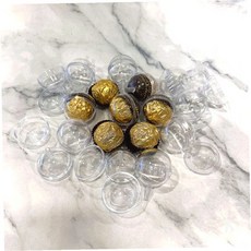 원형 투명 아크릴 케이스 10p 사탕 초콜릿 꽃다발 포장용 선물 디저트 담기, 상세페이지 참조