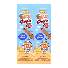 뽀로로 삼각 츄러스 초코맛 칼슘 함유, 2개, 39g