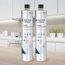 PENTAIR EVERPURE H-104 濾心, 1個, 雙入裝(售出享黑水保固1個月, 雙入裝(售出享黑水保固1個月