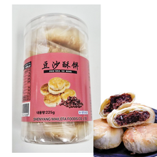 홍홍 중국식품 수빙 팥 또우샤 쑤빙 중국간식 중국과자 빵 패스츄리 **소비기한임박 특가세일! 26년 4월 21일까지**, 225g, 1개