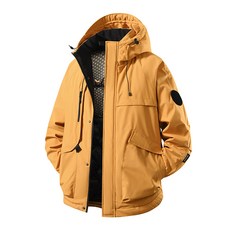 戶外情侶款沖鋒衣外套 防水防風登山夾克 男女款雙層棉衣外套