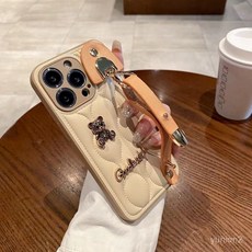 小熊珍珠手腕帶15promax手機殻14菱格13羽絨服12高級女