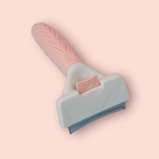 寵物脫毛梳/貓犬寵物刷 一鍵除毛 寵物美容清潔梳毛神器 寵物用品必備, 1個, 小 (寬6.5公分) / 肉桂粉, 肉桂粉