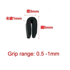 1미터 검정색 고무 가장자리 스트립 U 씰링 유리 금속 목재 패널 보드 시트 캐비닛 실드 인클로저, [01] 3x5mm, 1개