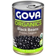 고야 유기농 검은콩 15.5 온스 -- 케이스당 24개. Goya Organic Black Beans 15.5 Ounce -- 24 per case., 439g, 1개