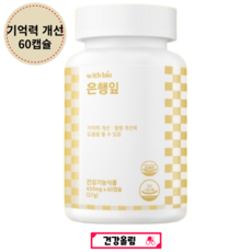 부모님 선물 은행잎추출물 혈액순환 두뇌 건강 건강올림 가성비 좋은 상품, 1개, 60정