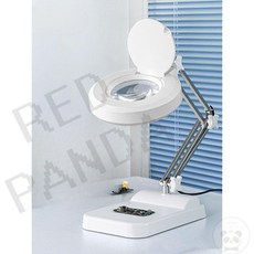 LED 확대경 돋보기 현미경 관찰 탁상용 스탠드 작업용 독서 조명 고배율 렌즈 레드판다몰 10배율 검사, D. 30x-127mm 30LED 백색광원