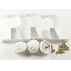 Lcc 알미늄 커튼브라켓 35mm 3p세트 백색, 상세페이지 참조