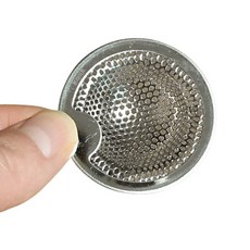본라이프 싱크대배수구 음식물거름망 스텐 타공 욕조망 배수구 세면대 욕조 이물질 머리카락 거름망 덮개 욕조마개 세면대마개 세면대 망 걸름망 화장실 욕조 세면대 싱크대 배수구 망, 실버