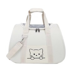 [99+98+] 고양이 강아지 가방 외출 휴대용 펫가방, 베이지