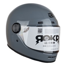 JPX 헬멧 ROKR 풀페이스 바이크 오토바이헬멧, 03.유광그레이
