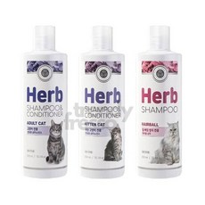 옵트샵 펫퍼스 허브 캣샴푸린스 300ml 성묘고양이샴푸