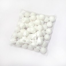 무지 칼라탁구공 13가지 색상 공예용 행사용 색깔탁구공 추첨볼 벌크, 1개, 100개입, 화이트