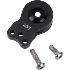 18 110 리모컨 자동차 보트용 DJX 알루미늄 25T 서보 세이버 3홀 조절 가능한 하이 토크 혼블랙