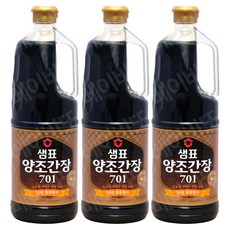 샘표 양조간장 701, 1.7L, 3개
