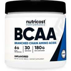 뉴트리코스트 Nutricost BCAA Powder 2:1:1 120 Servings Green Apple, 1개