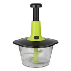 DS 수동 야채 다지기 2L 대용량 마늘 고추 이유식 초퍼 만능 다지기, 1개, 그린