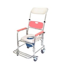 【海夫健康生活館】恆伸 機械椅(未滅菌)恆伸 鋁合金 三段式 後躺洗澡便椅 便盆椅 洗澡椅(ER4601), 1個