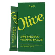 트루필 최저산도 0.18 고폴리페놀 981mg 유기농 엑스트라버진 올리브오일 스틱, 14개, 10ml
