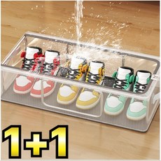 라워스 2도어 정리 신발 수납함, 2개