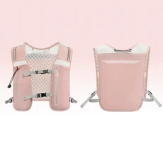 SERENDI 초경량 트레일 러닝 조끼 베스트아웃도어 백팩 마라톤, 핑크