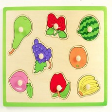 DPK 꼭지퍼즐 과일 유아교구 유아장난감